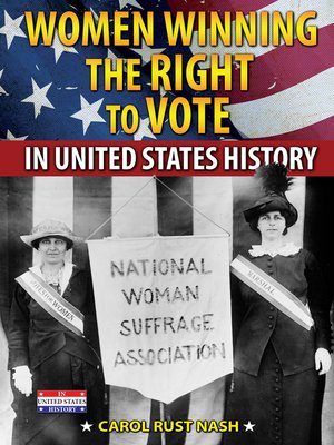 cover image of Women Winning the Right to Vote in United States History